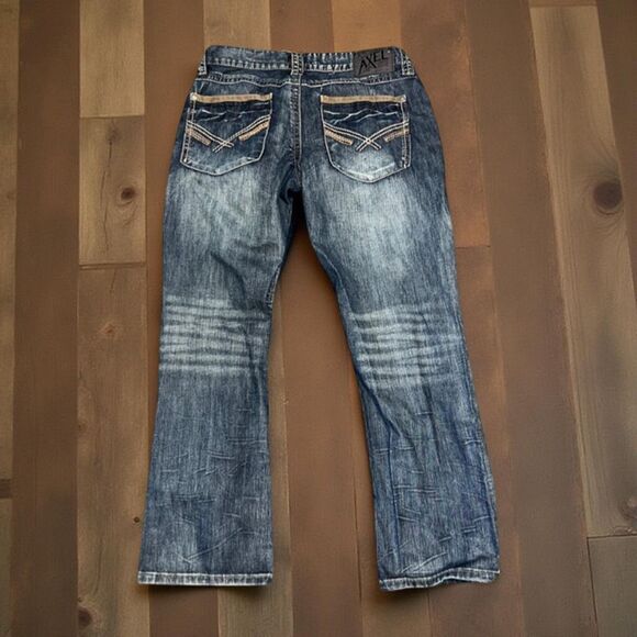 Axel Mens Blue Jeans Treadwell Relaxed Straight Size 32x30 - Picture 1 of 7